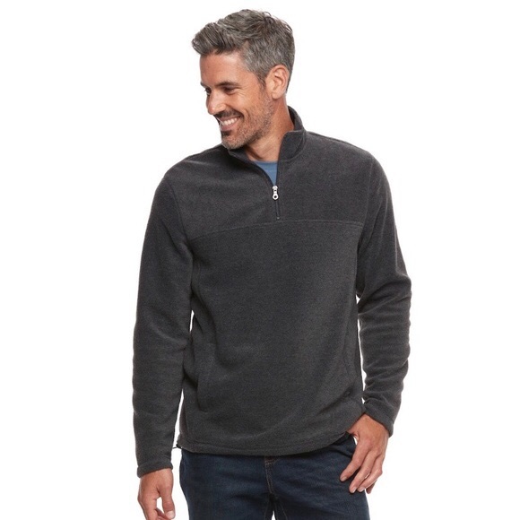 Croft Barrow Half Zip Fleece Pullover 